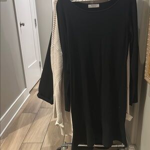 Bailey 44 Black and Cream Long Sleeve Sheath Dress